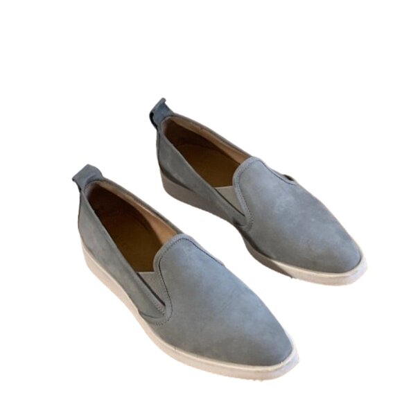 Everlane Street Loafers SALE! Gray Nubuck Italian Almond Toe Slip On Flat Sz 10. - Picture 10 of 10